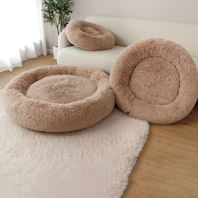 Calming Donut Pet Bed For Dogs