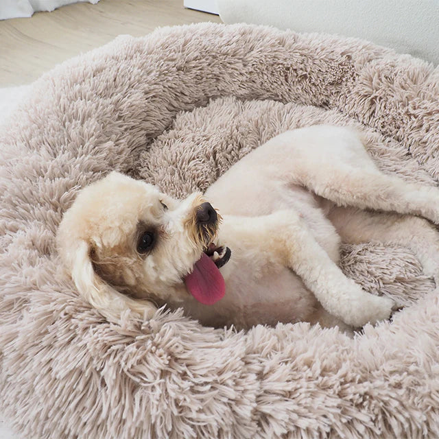 Calming Donut Pet Bed For Dogs