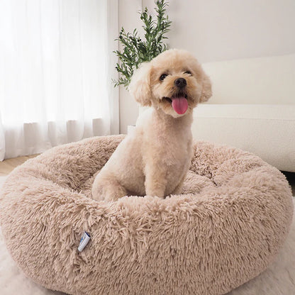 Calming Donut Pet Bed For Dogs